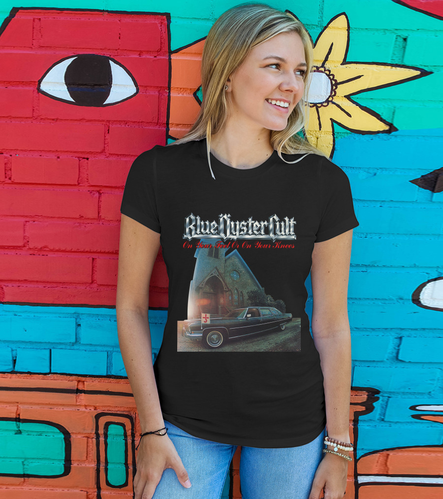 Blue Öyster Cult On Your Feet Or On Your Knees Cadillac Church T-Shirt