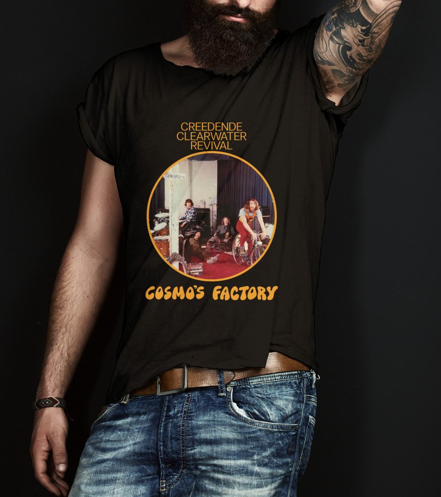 Creedence Clearwater Revival Cosmo's Factory Album Cover T-Shirt