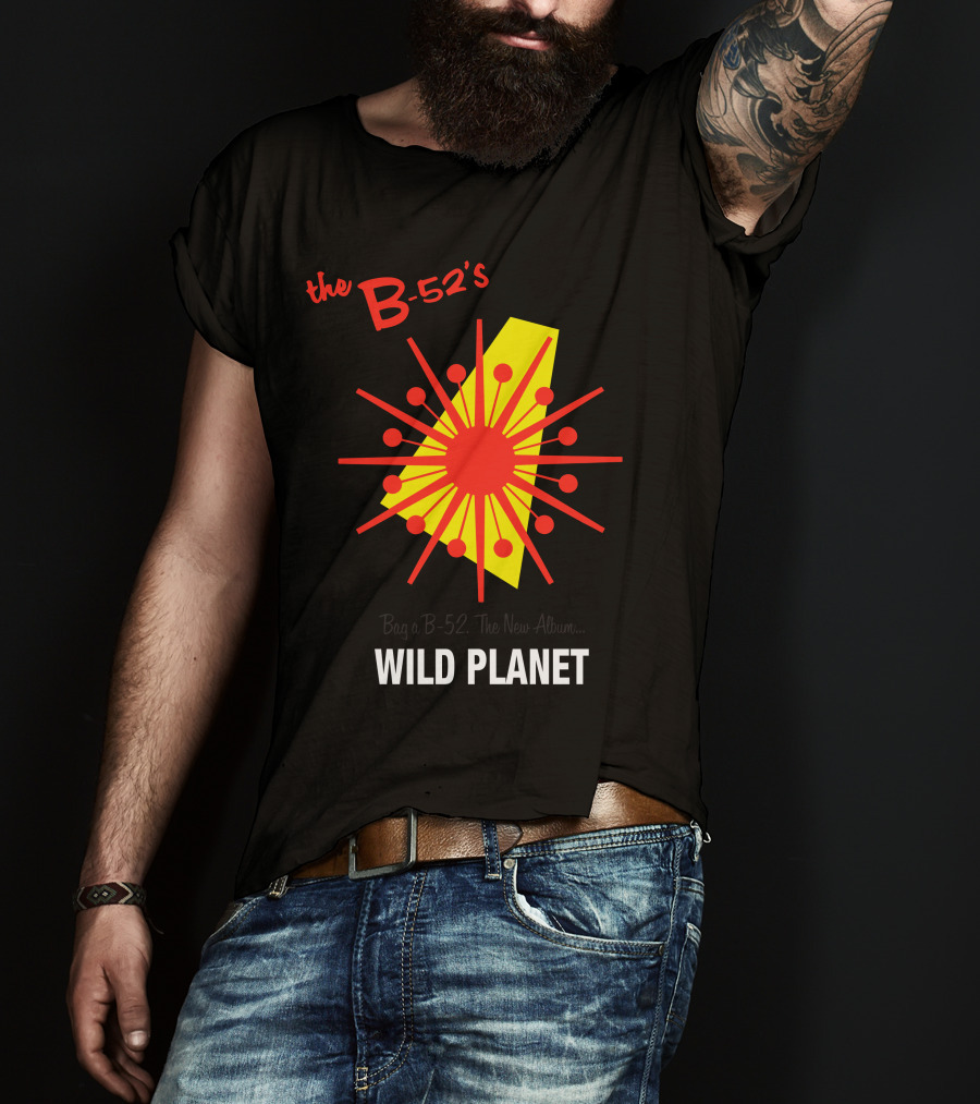 The B-52'S Wild Planet Explosion Retro Style T-Shirt