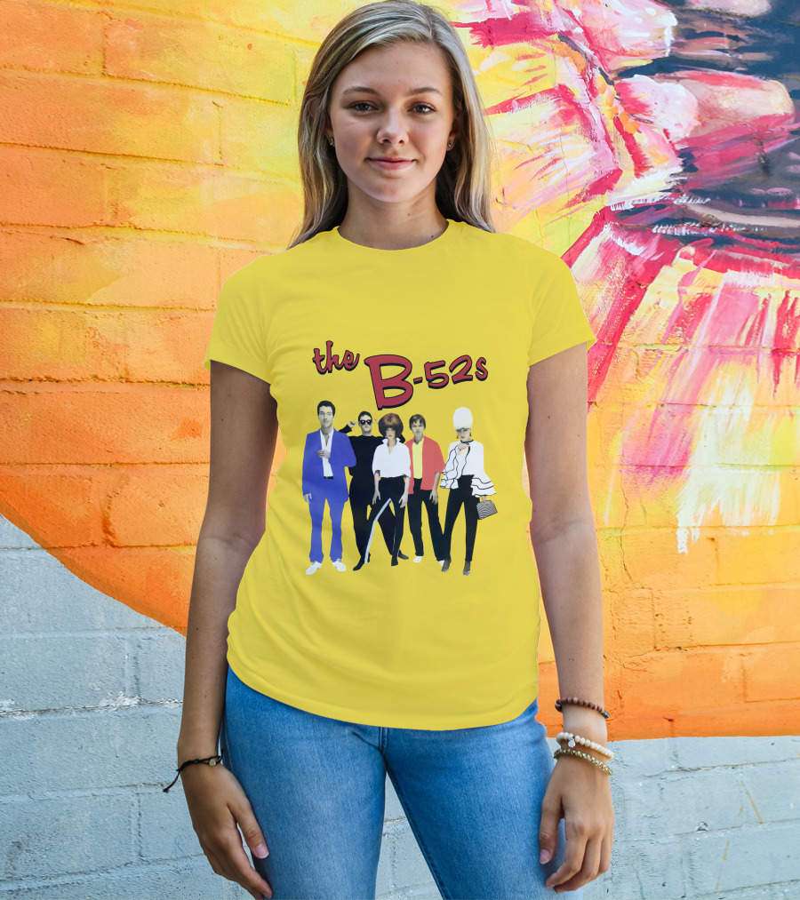 The B-52S Band Members Retro Style Ensemble T-Shirt