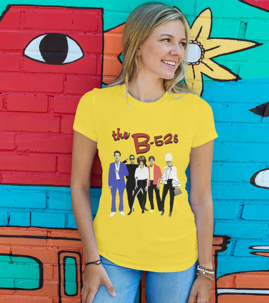 The B-52S Band Members Retro Style Ensemble T-Shirt