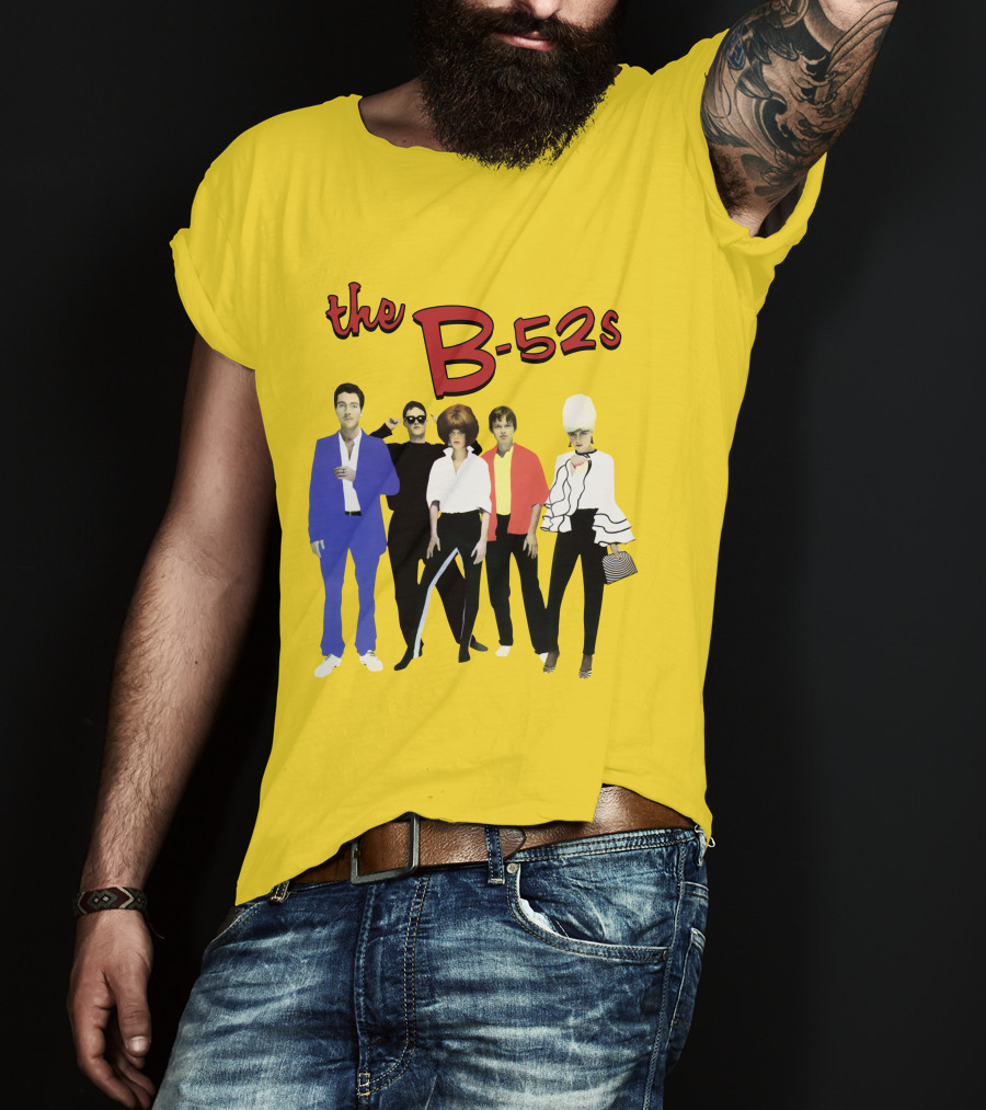 The B-52S Band Members Retro Style Ensemble T-Shirt