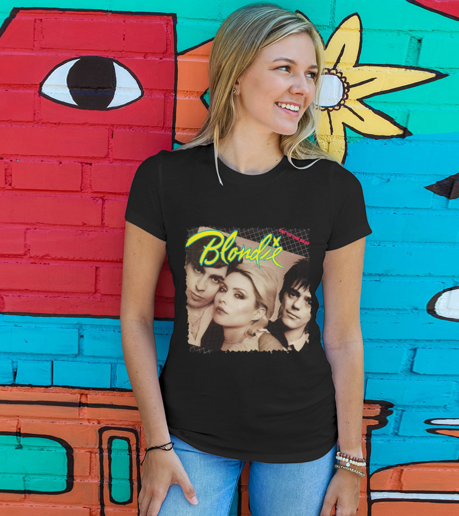 Blondie Eat To The Beat Album Cover Vintage Style T-Shirt
