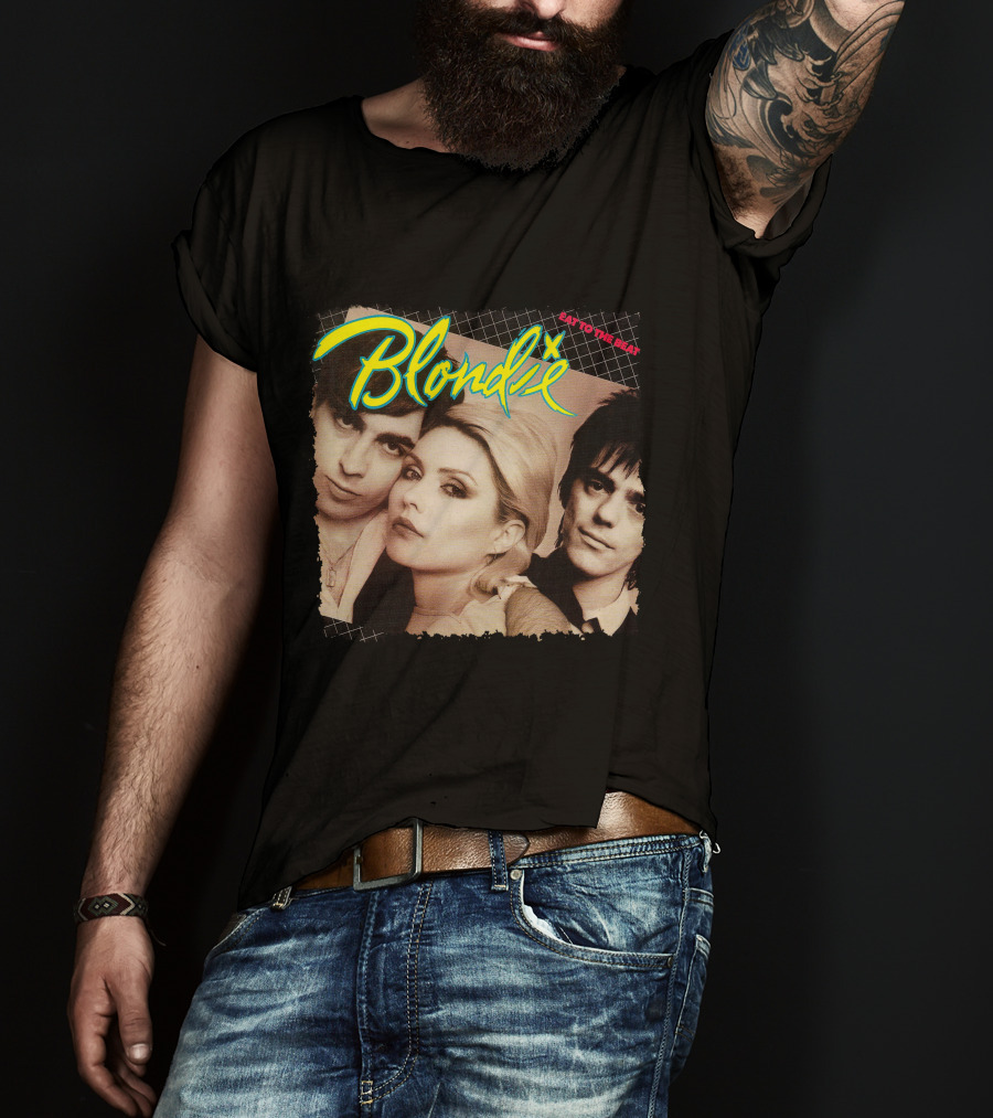 Blondie Eat To The Beat Album Cover Vintage Style T-Shirt