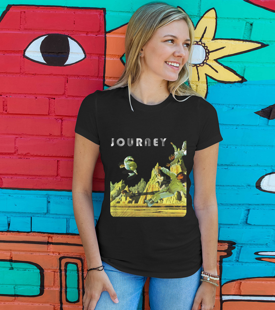 Journey Space-Themed Surreal Landscape Adventure T-Shirt