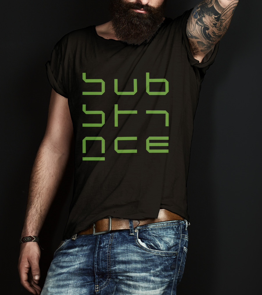 Substance Green Geometric T-Shirt