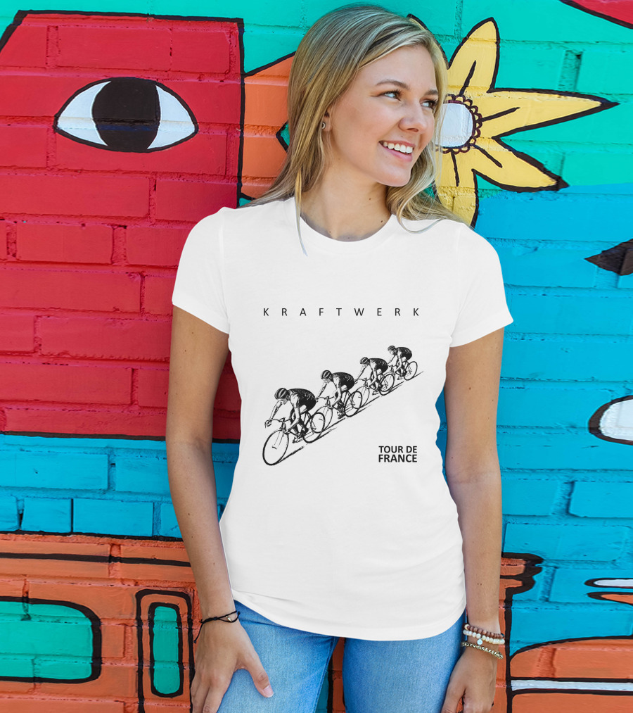 Kraftwerk Tour De France 24 Cycling Theme Retro Style T-Shirt