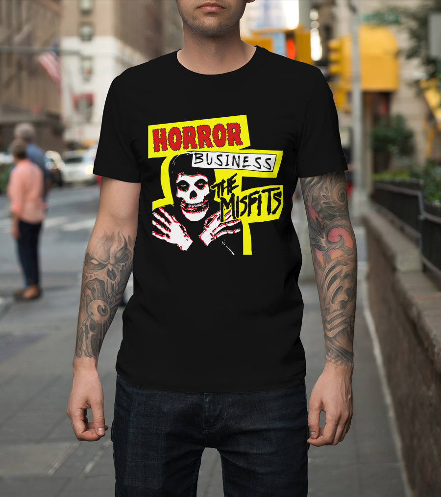 Horror Business The Misfits Skeleton Artwork T-Shirt