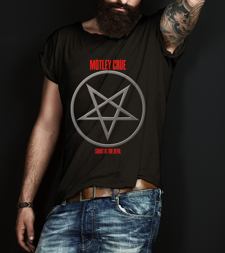 Mötley Crüe Shout At The Devil Pentagram T-Shirt