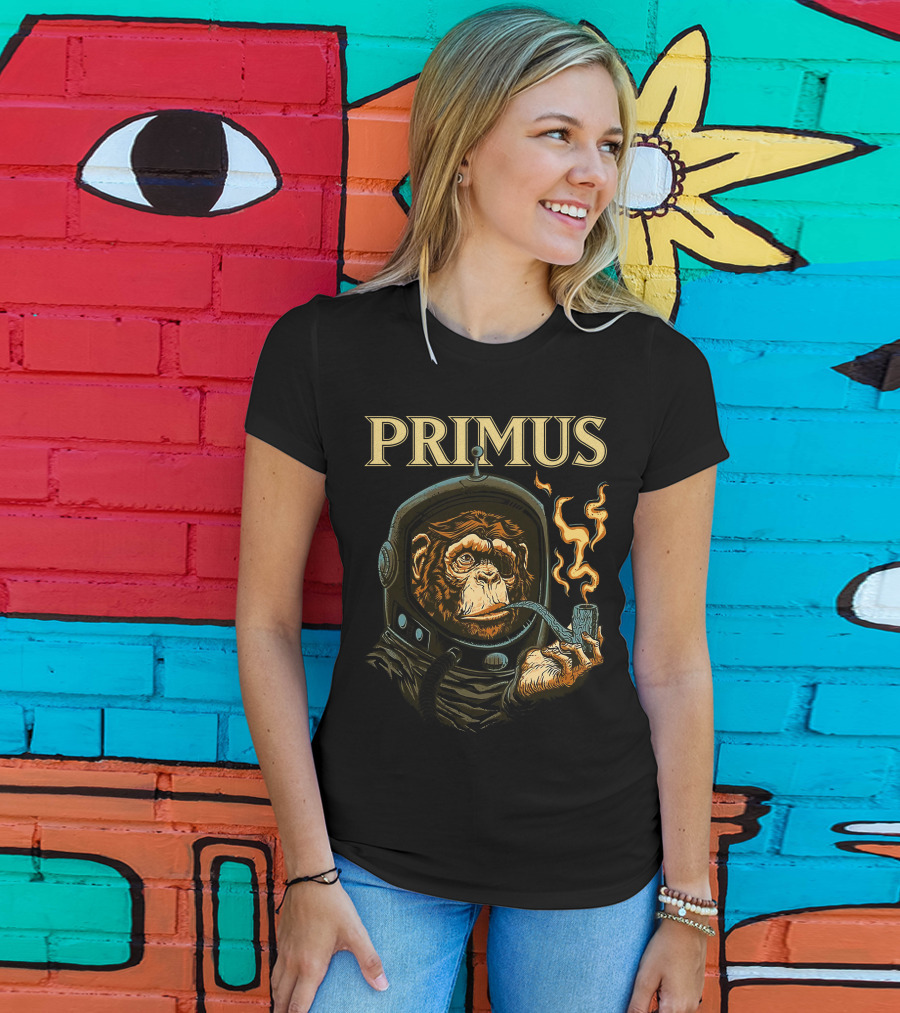 Primus Space Monkey Smoking Pipe T-Shirt