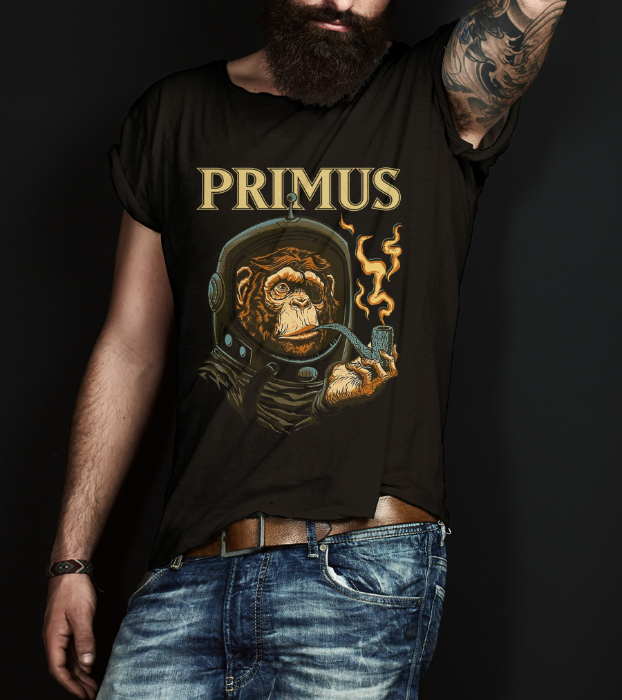 Primus Space Monkey Smoking Pipe T-Shirt