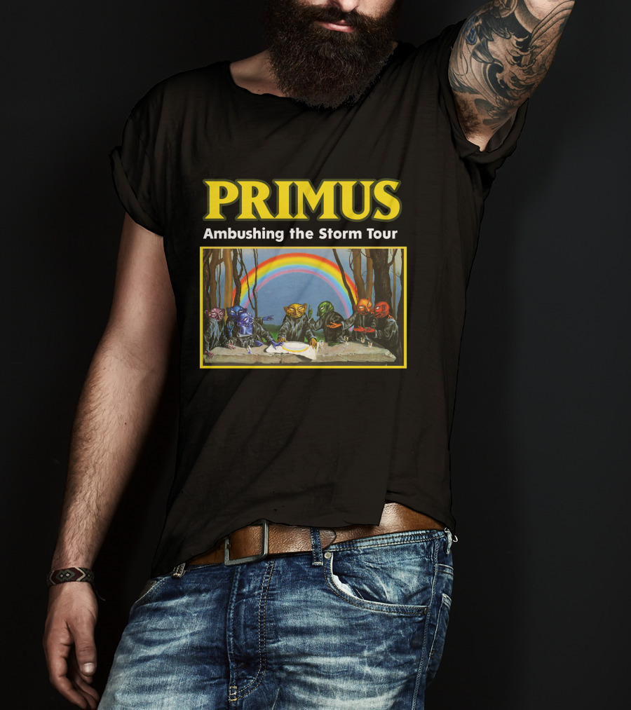Primus Ambushing The Storm Tour Rainbow Artwork T-Shirt