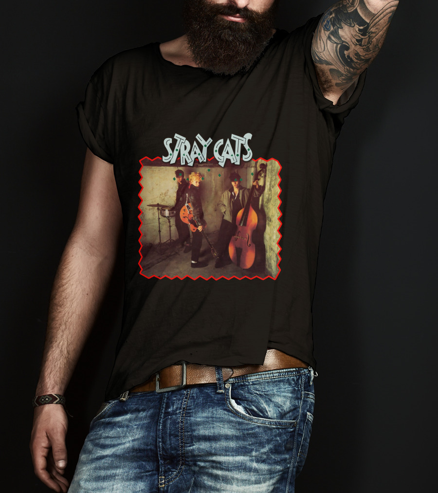 Stray Cats Rockabilly Band Trio T-Shirt