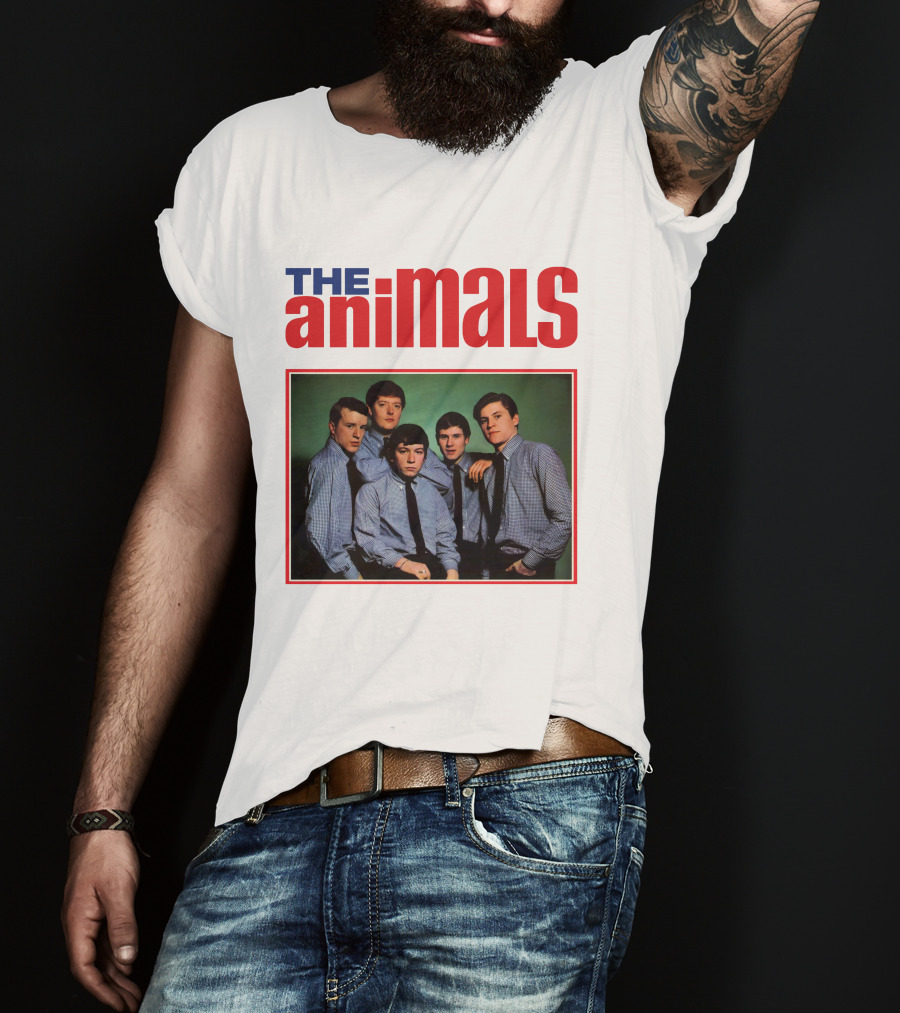 The Animals Band Portrait In Classic Style T-Shirt