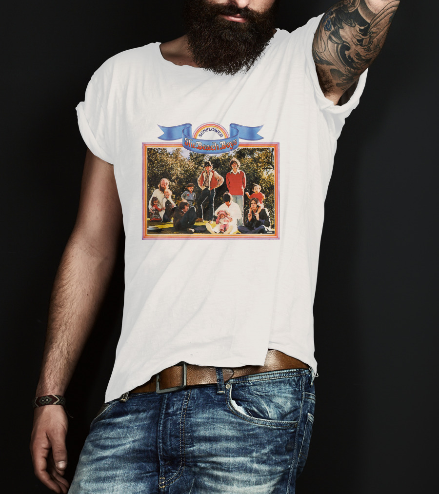 Sunflower The Beach Boys Vintage Album Cover T-Shirt