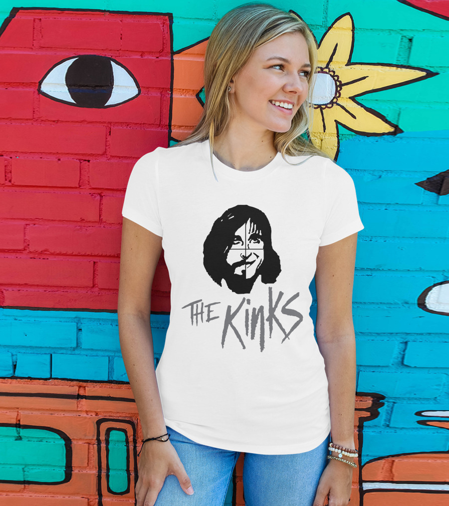The Kinks Band Logo Face T-Shirt
