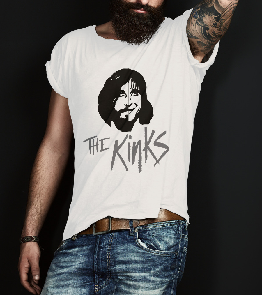 The Kinks Band Logo Face T-Shirt