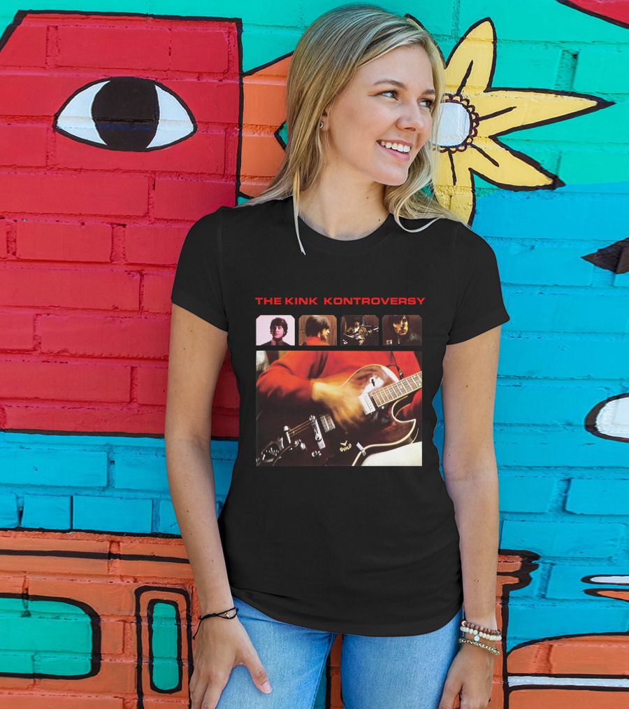 The Kinks The Kink Kontroversy Album Cover Guitar Montage T-Shirt