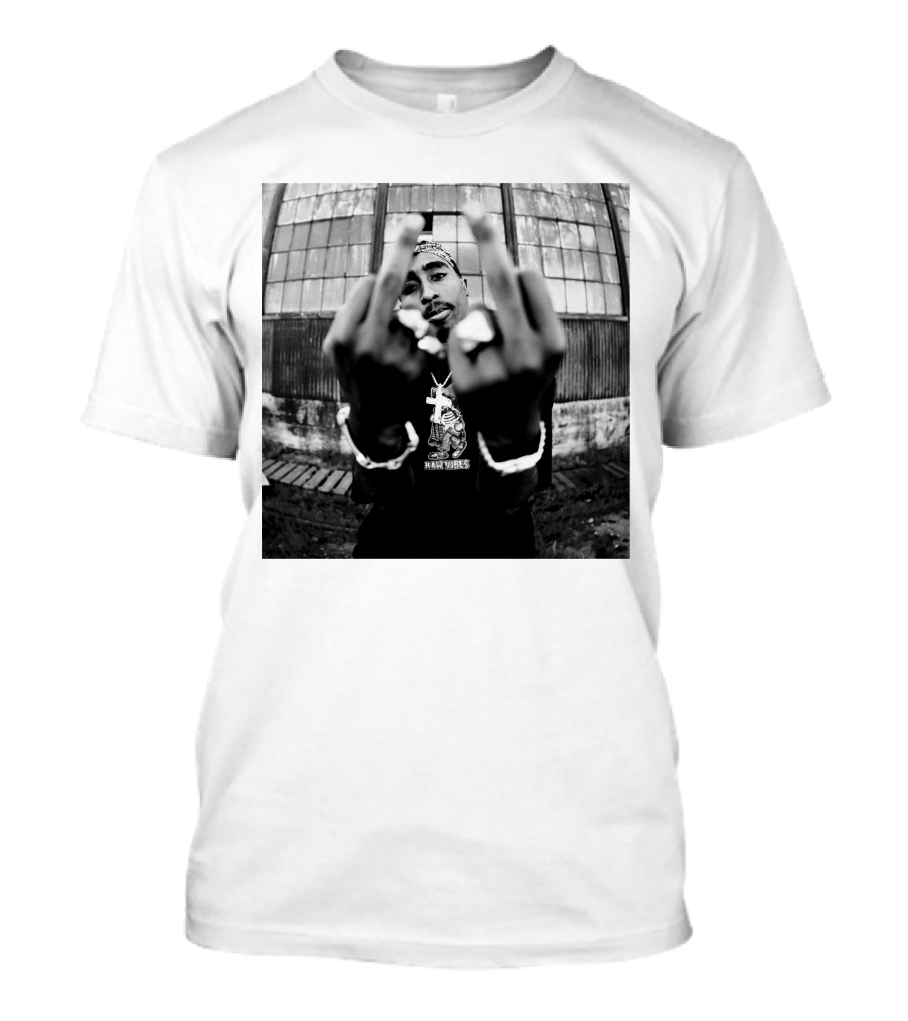Real Vibez Iconic Black And White Photo T-Shirt