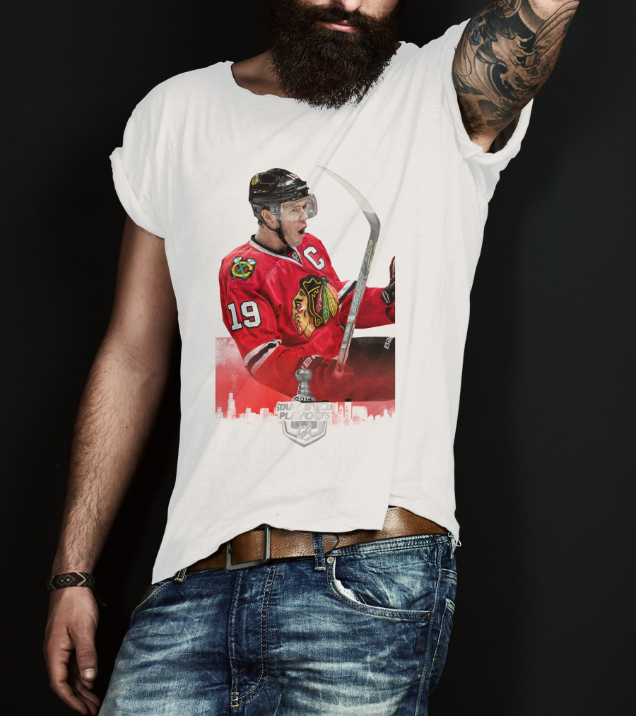 Chicago Blackhawks Nhl 2014 Stanley Cup Playoffs Captain T-Shirt