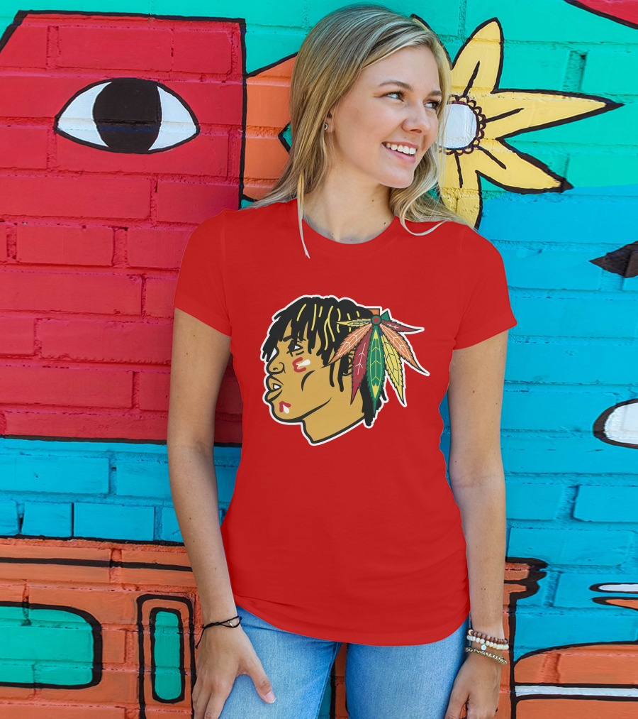 Chicago Blackhawks 21 Rap Logo Custom T-Shirt