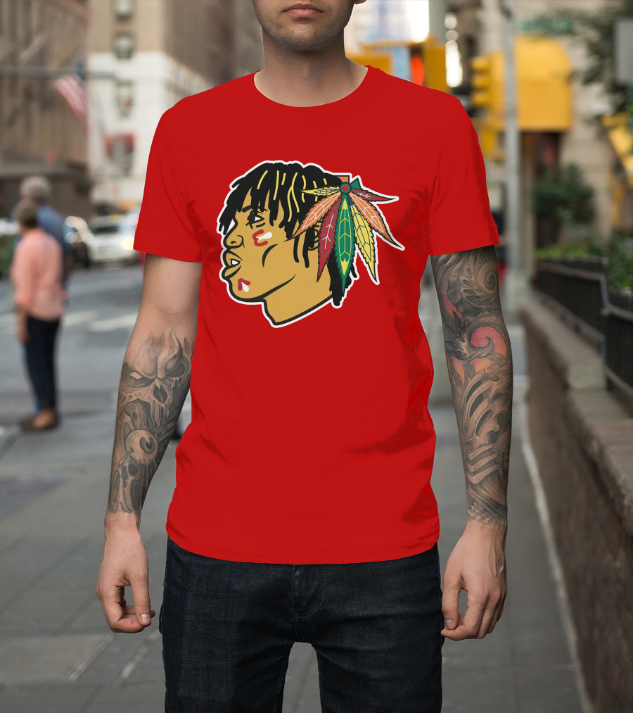 Chicago Blackhawks 21 Rap Logo Custom T-Shirt