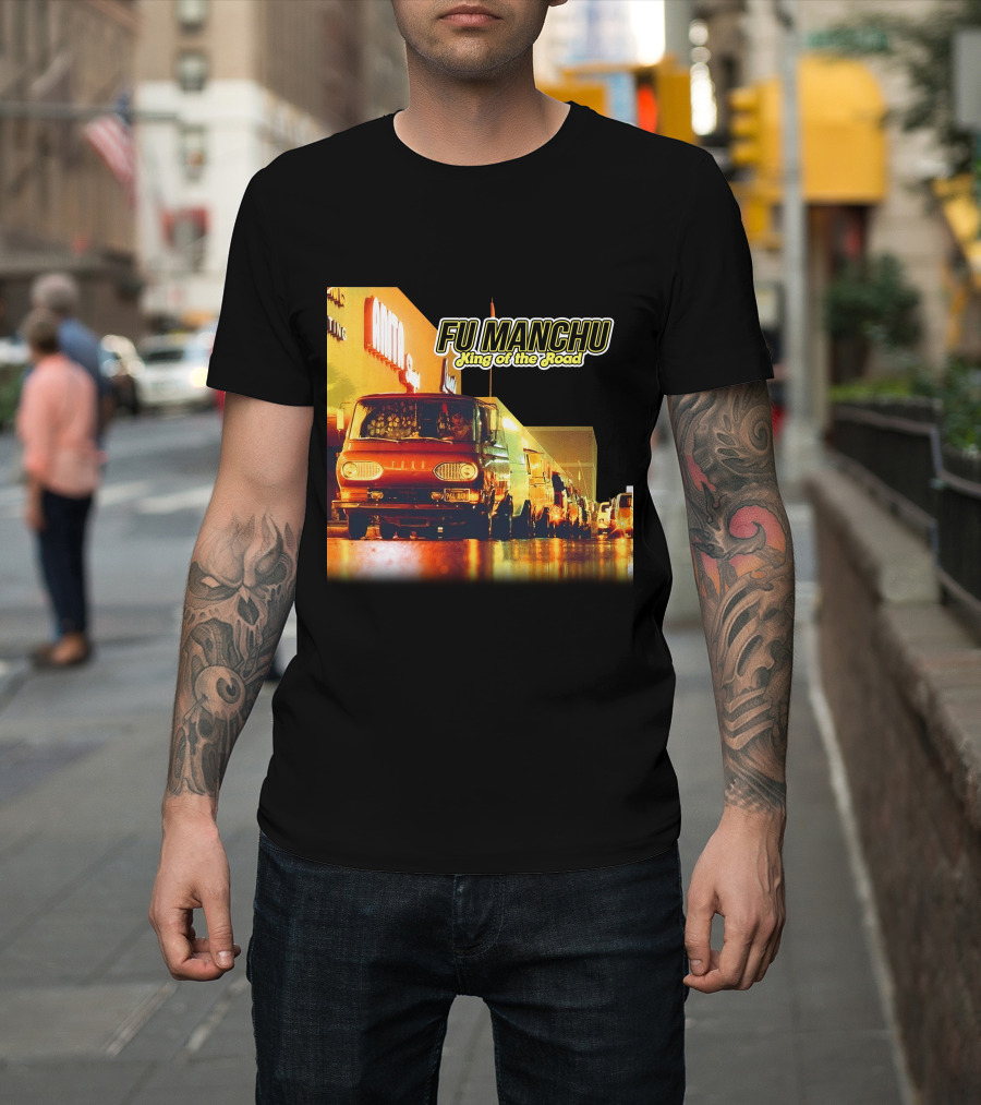 Fu Manchu King Of The Road Album Cover Van Scene T-Shirt