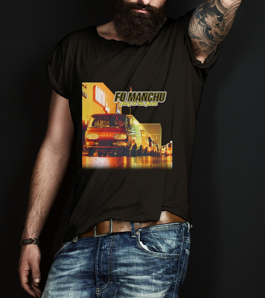 Fu Manchu King Of The Road Album Cover Van Scene T-Shirt