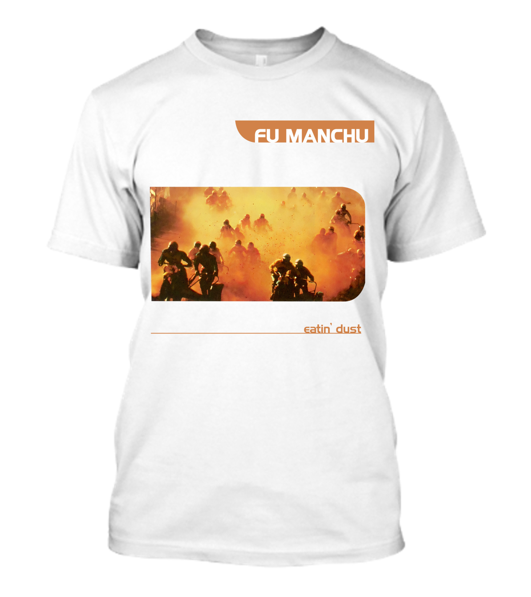Fu Manchu Eatin' Dust Moto Riders In Desert Haze T-Shirt
