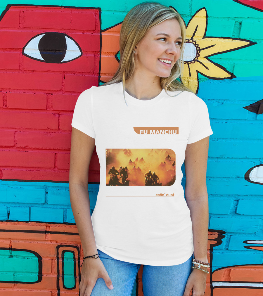 Fu Manchu Eatin' Dust Moto Riders In Desert Haze T-Shirt