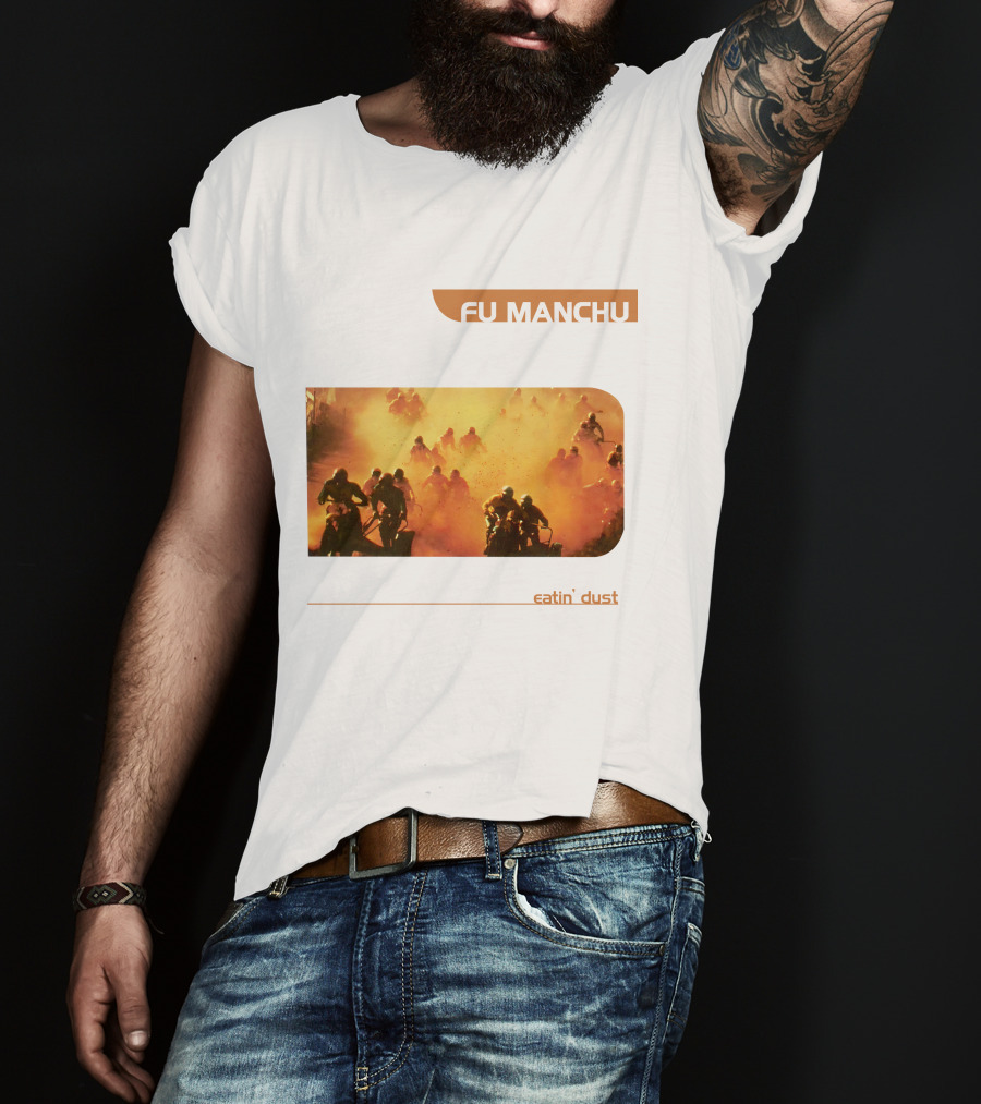 Fu Manchu Eatin' Dust Moto Riders In Desert Haze T-Shirt
