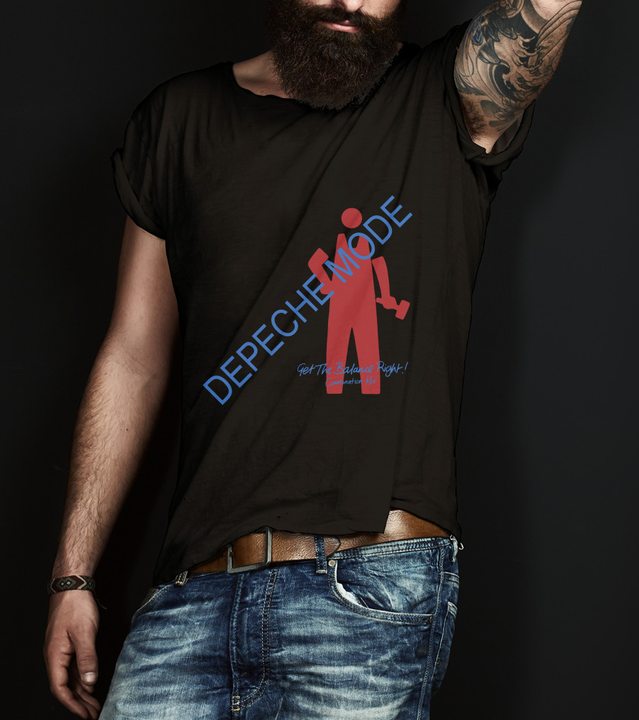 DEPECHE MODE Get The Balance Right Combination Mix Figures T-Shirt