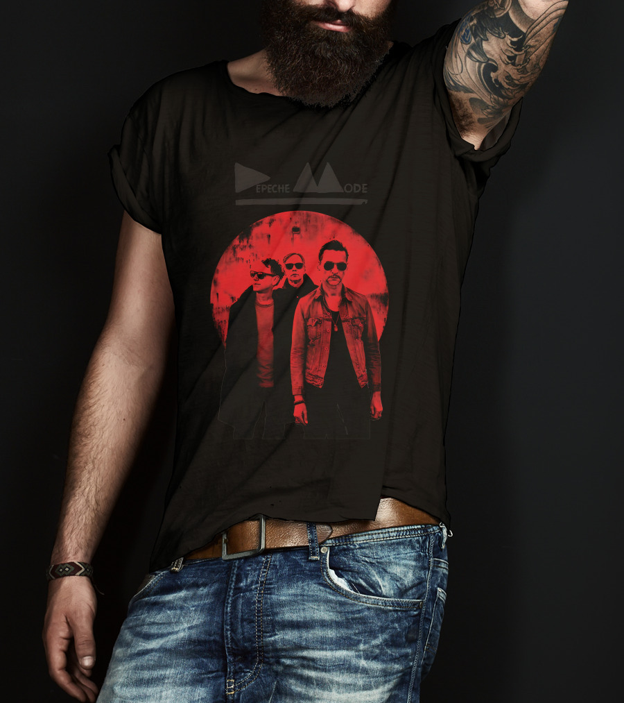 Depeche Mode Red Circle Trio T-Shirt