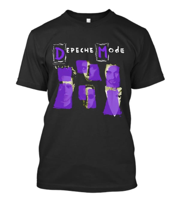 Depeche Mode Purple Faces Collage T-Shirt