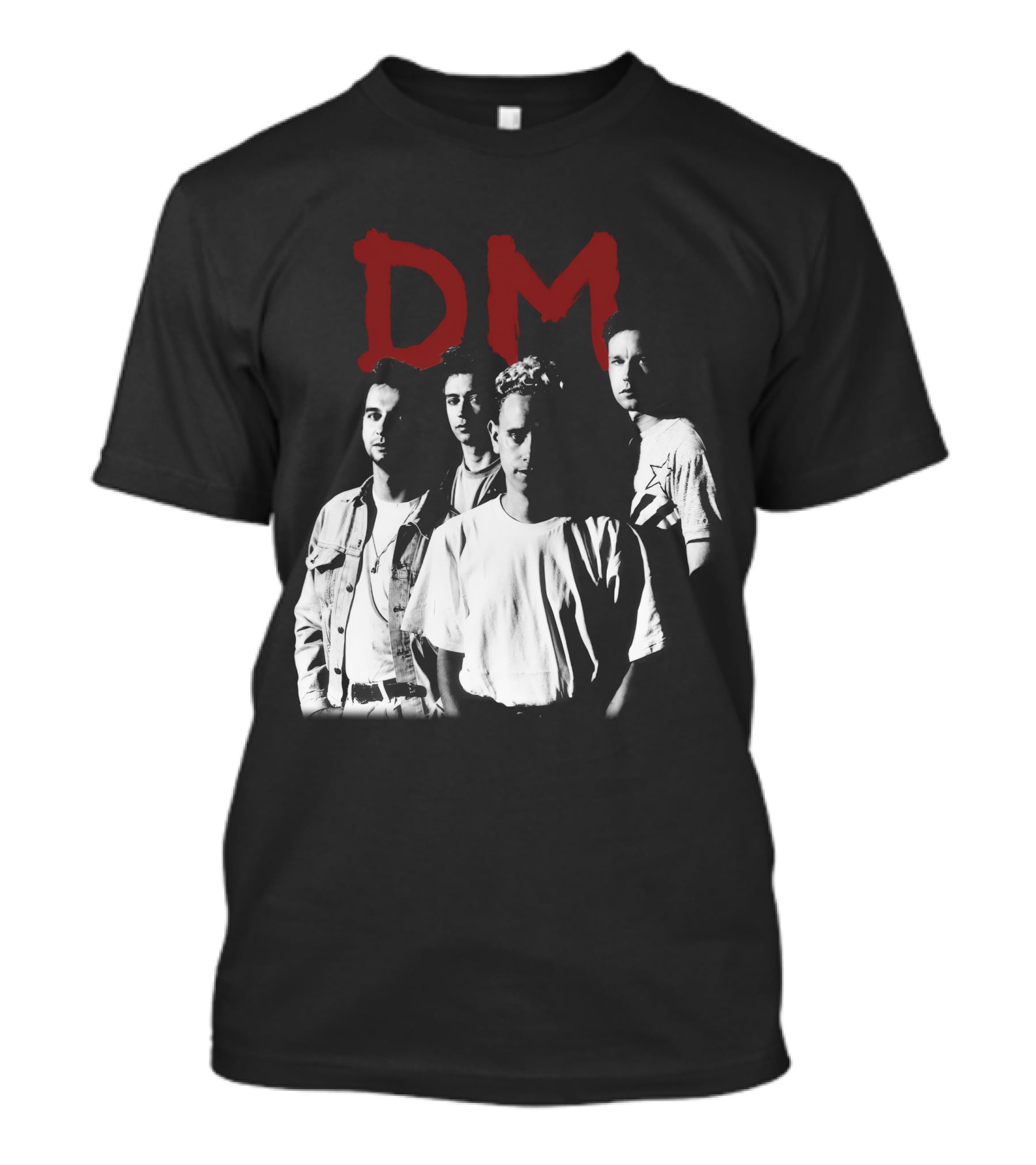 Dm Depeche Mode 11 Band Members Black And White T-Shirt