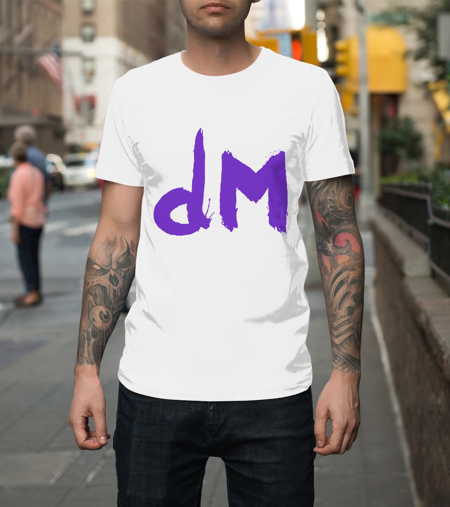 Depeche Mode Dm 5 Purple Brushstroke T-Shirt