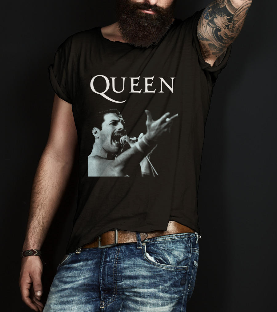 Queen Freddie Mercury Singing Iconic Pose T-Shirt