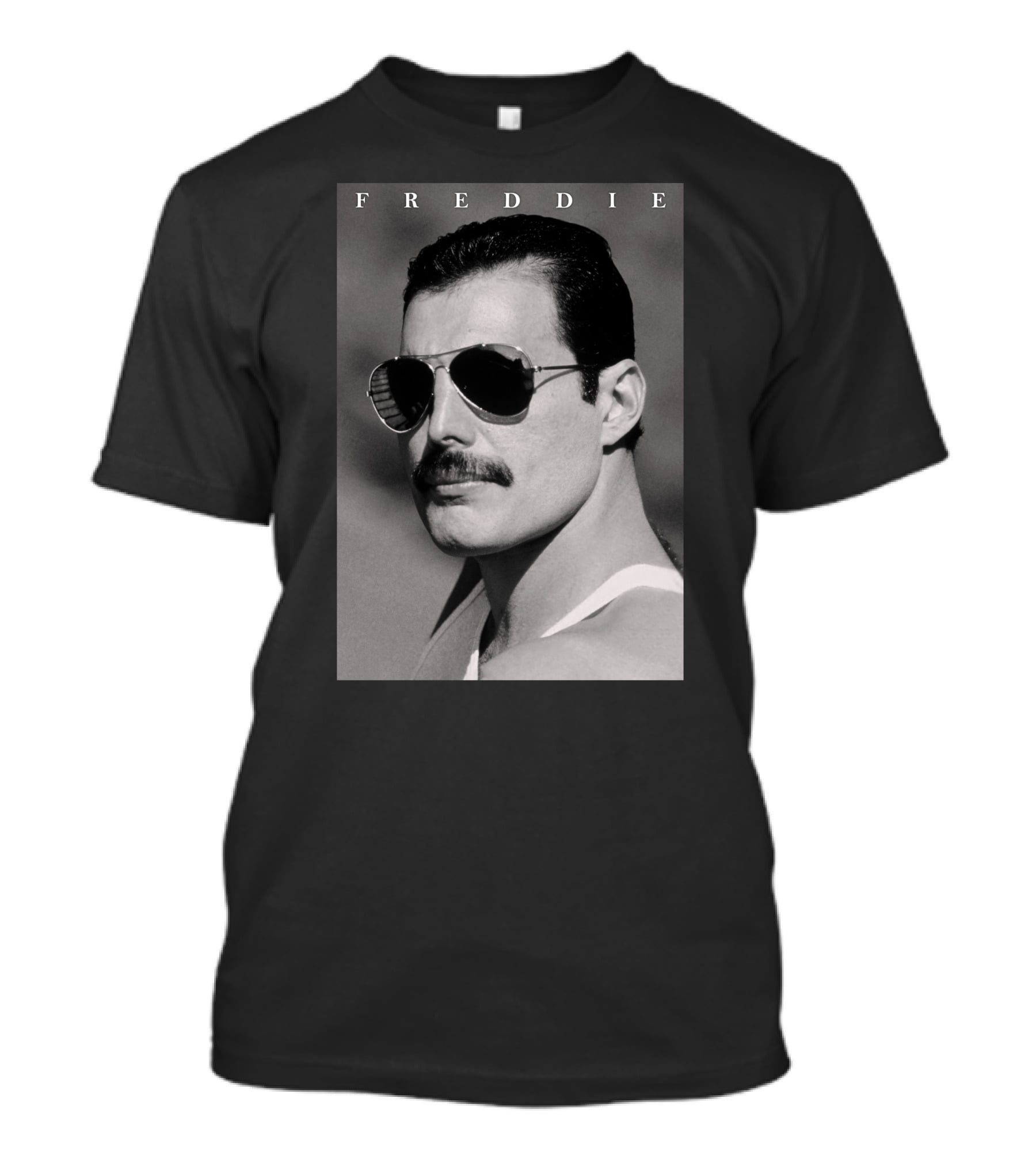 Freddie Mercury Sunglasses Portrait Iconic Style T-Shirt
