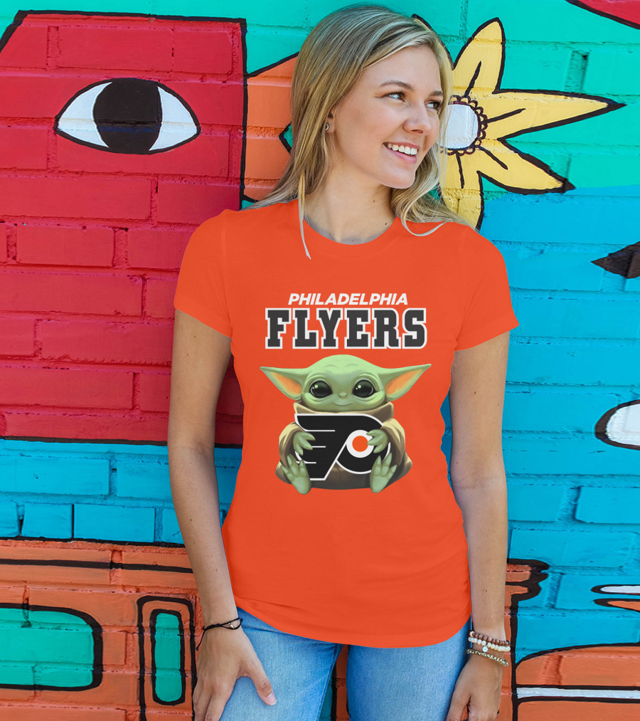 Philadelphia Flyers Baby Yoda T-Shirt