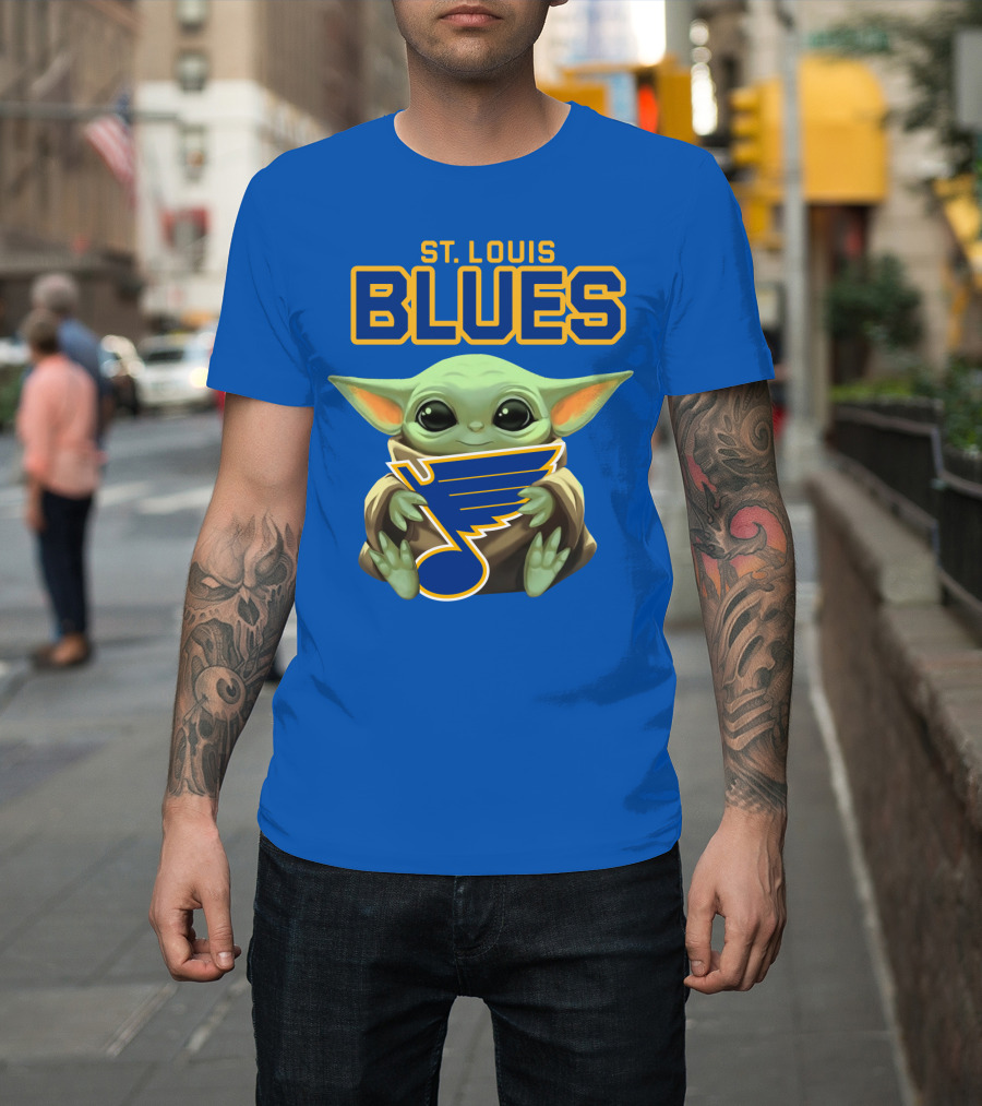 St. Louis Blues Baby Yoda T-Shirt
