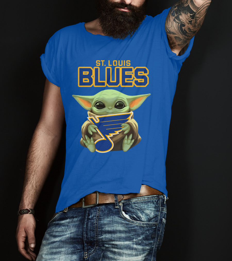 St. Louis Blues Baby Yoda T-Shirt