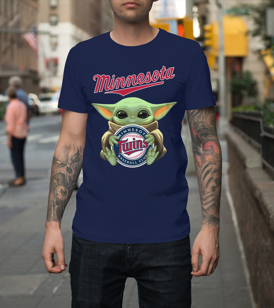 Minnesota Twins Baby Yoda Minnesota Baseball Club T-Shirt