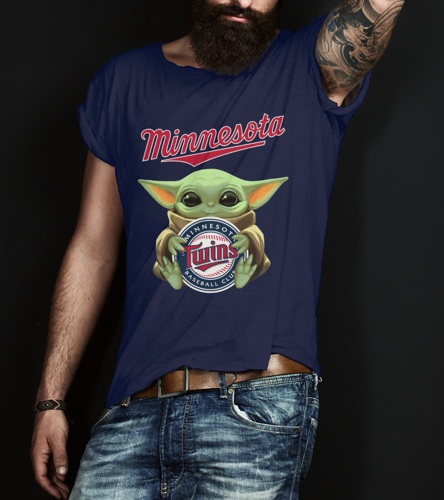 Minnesota Twins Baby Yoda Minnesota Baseball Club T-Shirt