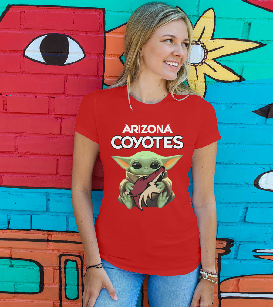 Arizona Coyotes Baby Yoda T-Shirt