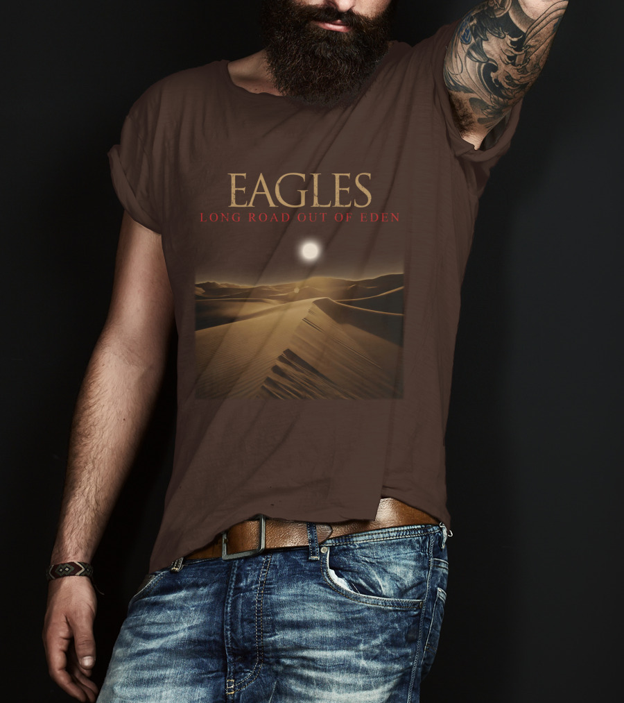 Eagles Long Road Out Of Eden Desert Scene T-Shirt