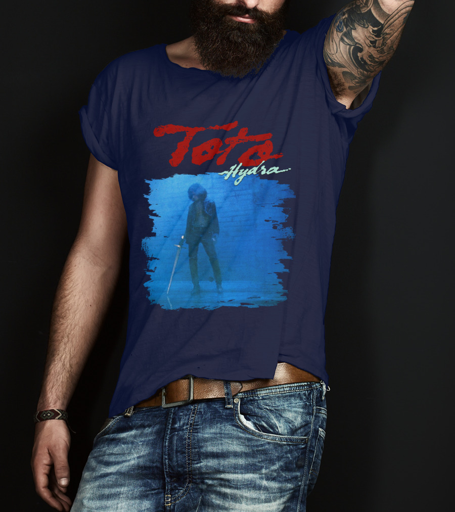 Toto Hydra Sword Figure Blue Square T-Shirt