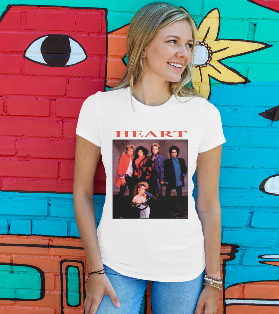 Heart Band Group Members Photograph T-Shirt