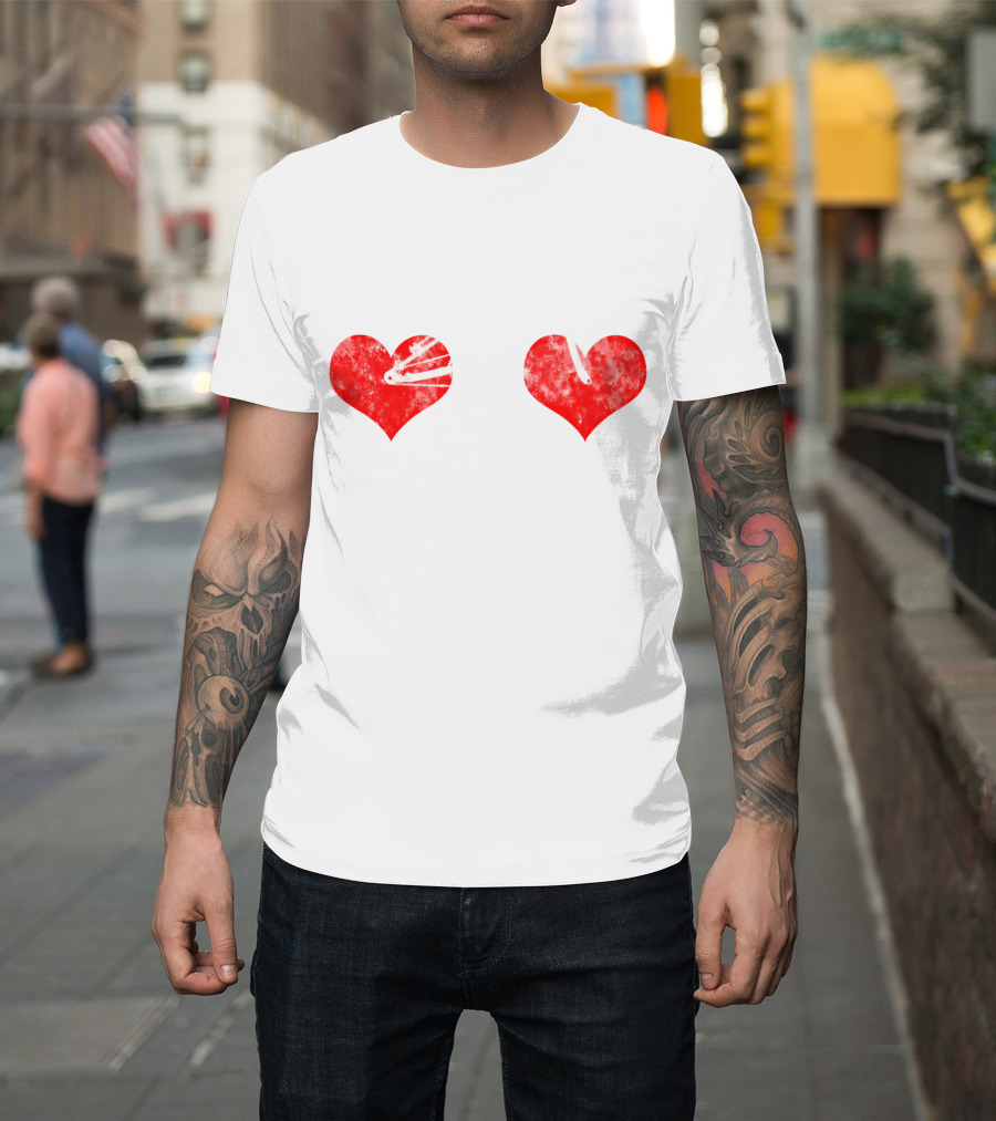 I Love My Bicycle Heart Wheels T-Shirt