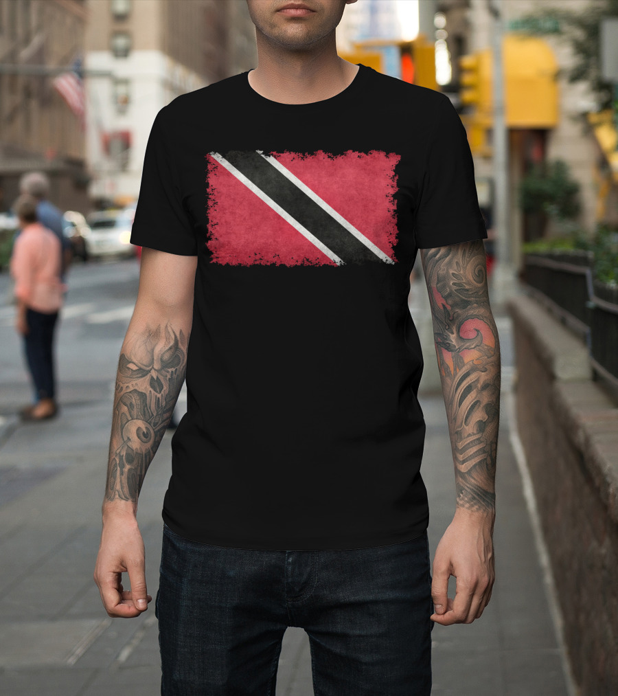 Trinidad And Tobago Distressed Flag Textures T-Shirt
