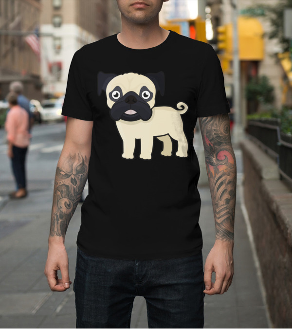Shirt: Cute Pug T-Shirt Cute Pug T-Shirt